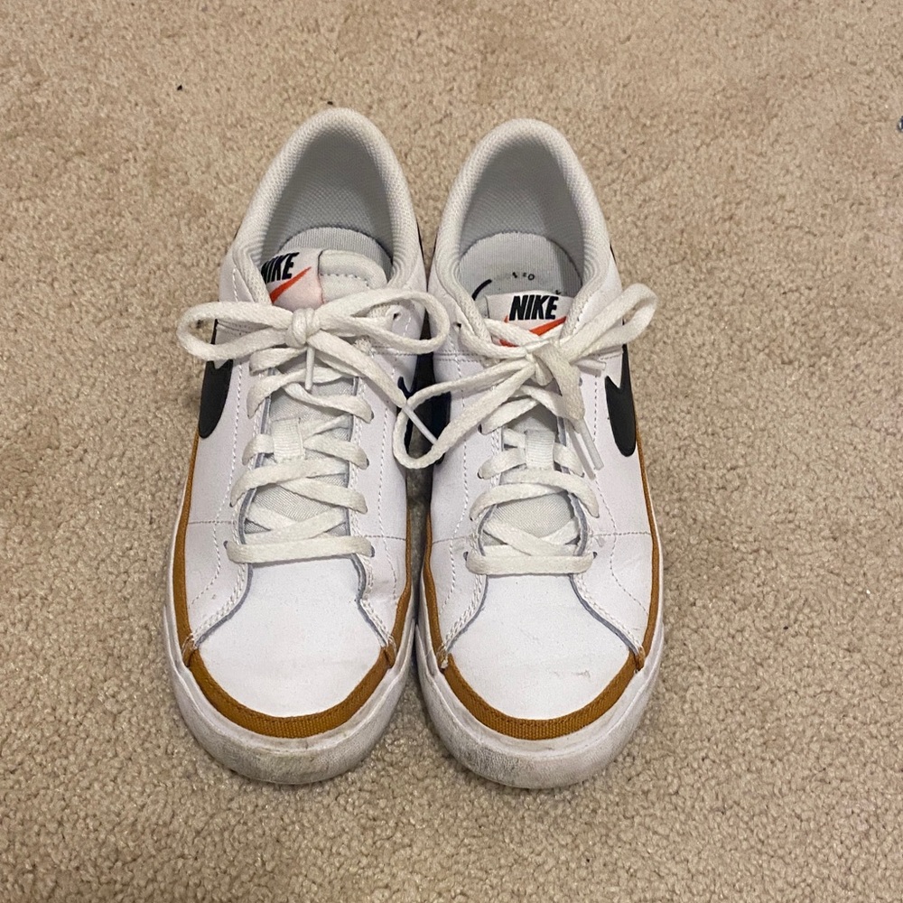 Nike White and Brown Sneakers